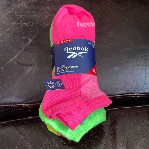 Reebok Featherweight Low Cut Socks 10pk - Picture 1 of 3